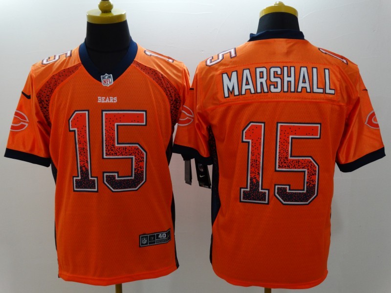 Men's Chicago Bears Brandon Marshall #15 Orange Jersey